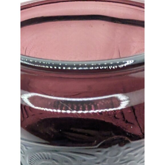 Vth Royal Lace Hazel Atlas Amethyst Depression Glass Cookie Jar Bottom Only HTF - Picture 12 of 16